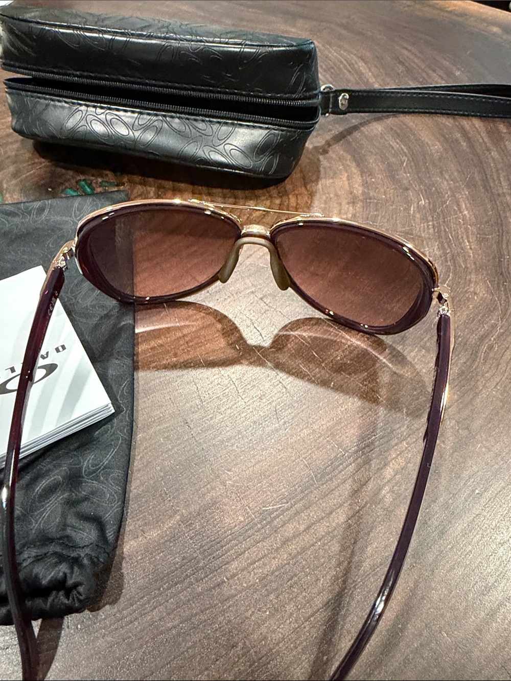 Oakley Solar -Brown Tinted Aviator Sunglasses - Picture 3 of 5